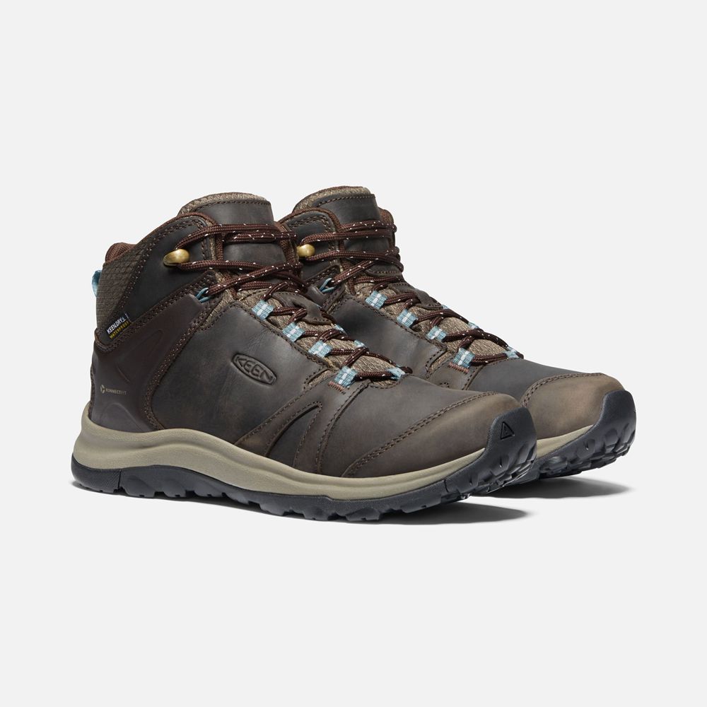 Keen Laarzen Dames Bruin - Terradora Ii Leern Waterproof - 13924-YBHA